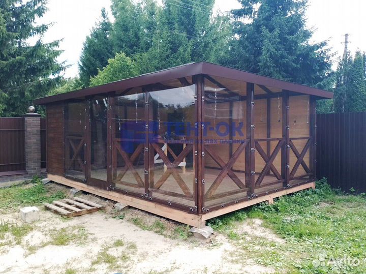 Жидкие окна для беседки