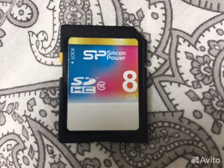 Карта памяти sdhc 8 GB