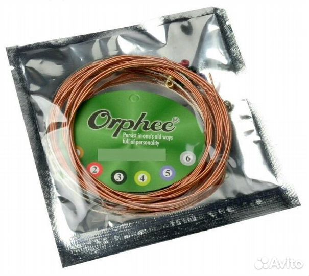 Струны для акустической гитары Orphee