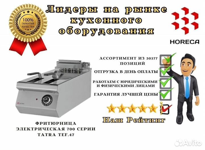 Фритюрница электрическая 700 серии tatra TEF.51
