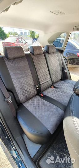 Авточехлы экокожа+алькантараT.Rav-4 5покония