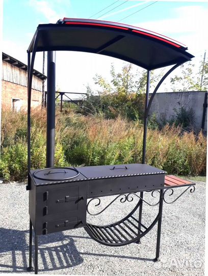 Мангал С печкой под казан