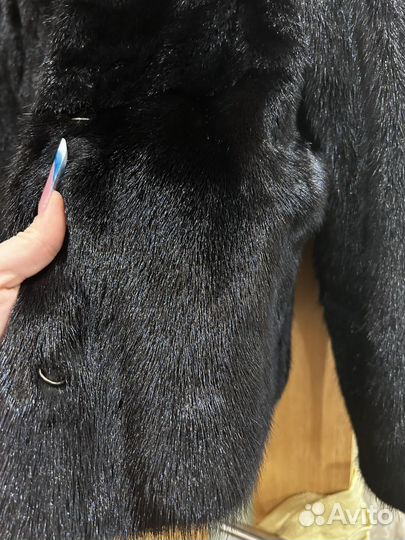Шуба норковая 42 44 черная