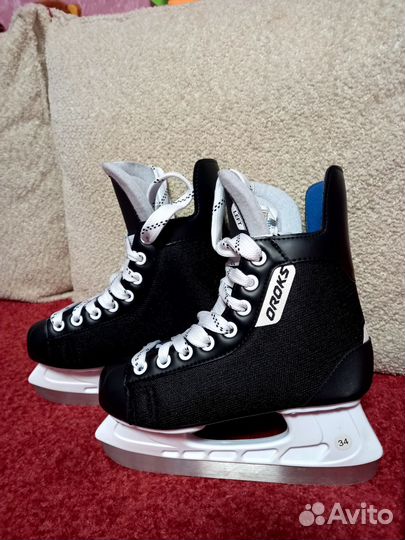 Коньки хоккейные 34 размер