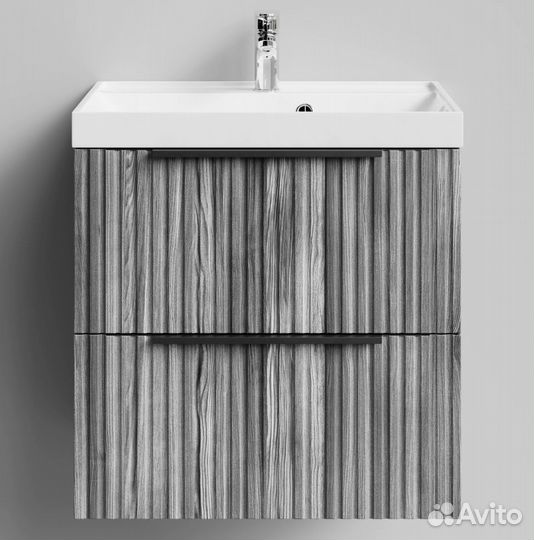 Тумба с раковиной Дольчи 60см подвесной, Лиственни