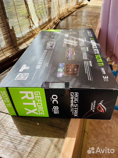 Видеокарта asus 3070 ti rog strix (новая)
