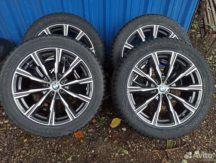 Колёса новые R20 740M зимние шипы разноширокие