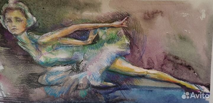 Картина. Авторская иллюстрация. Балет