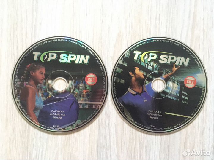 Компьютерная игра Top Spin теннис 2 CD диска