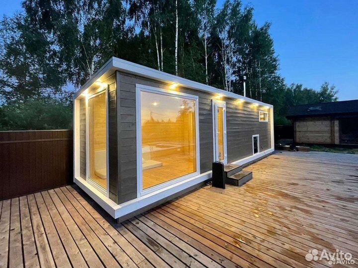 Мобильная баня под ключ с доставкой