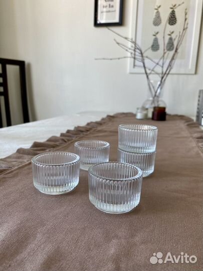 Подсвечник IKEA стекло Икеа