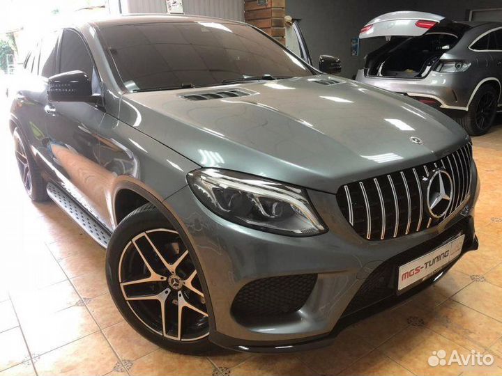 Решетка Mercedes GLE w166 GT