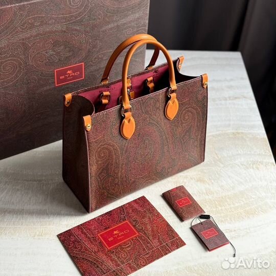 Женская сумка etro натуральная кожа