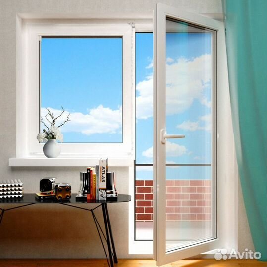 Выход на балкон с завода