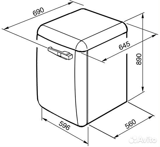 Стиральная машина Smeg LBB14PB-2