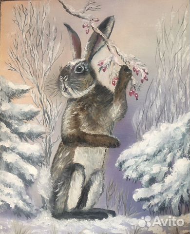 Картина маслом, холст на картоне