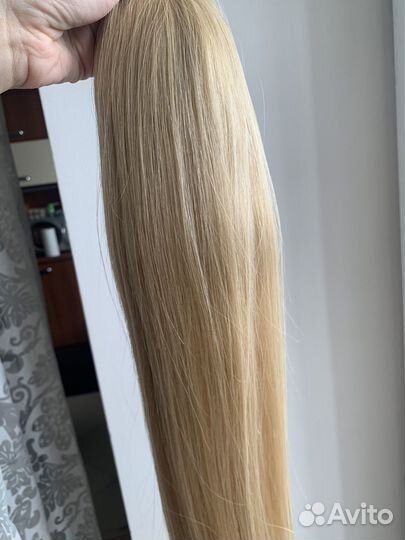 Волосы для наращивания 60 см блонд