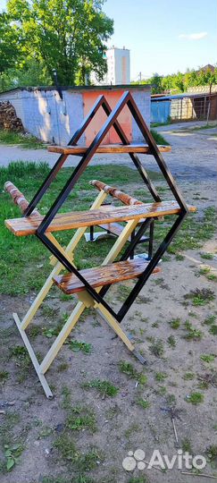 Полка настенная в стиле лофт