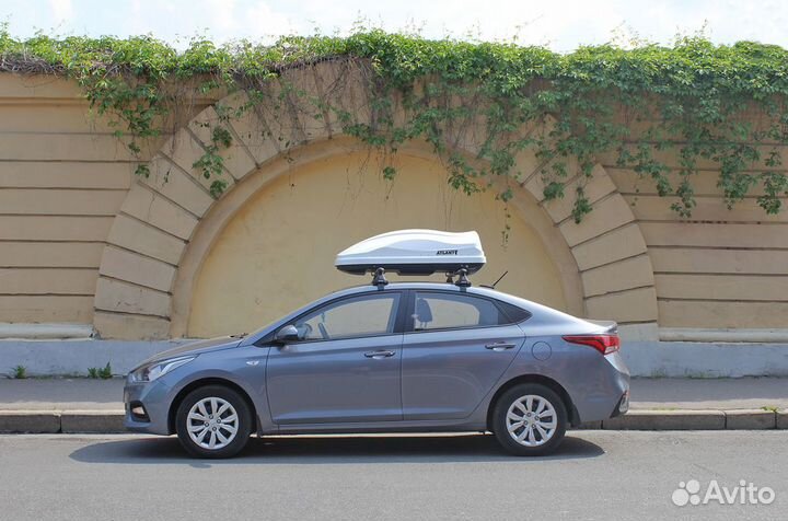 Автобокс багажный Atlant Diamond 351 белый