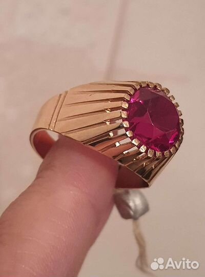 Винтаж. Золотое кольцо с советской пломбой (СССР)