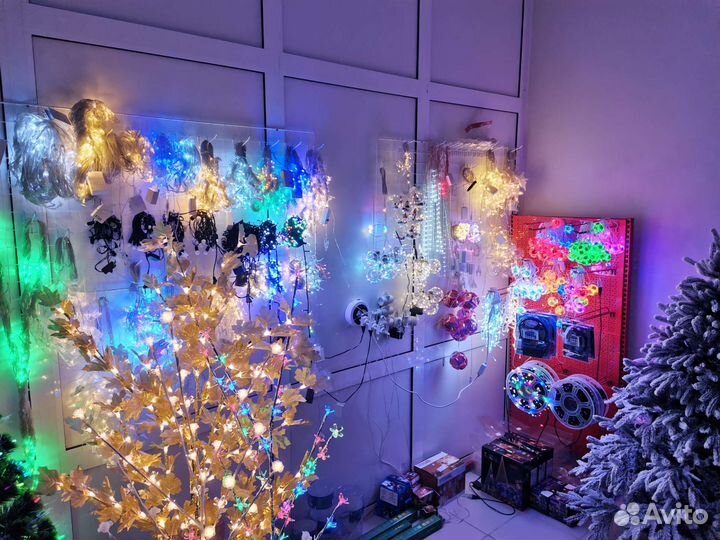 Гирлянды опт розница, все виды, уличные и домашние