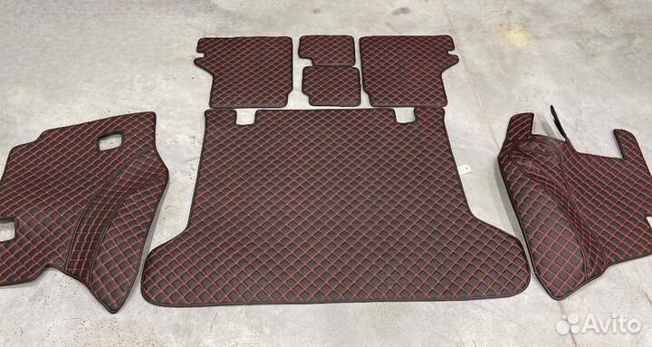 3D автоковрики из экокожи