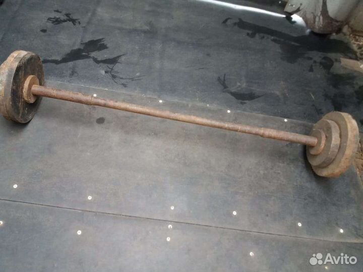 Штанга с блинами бу