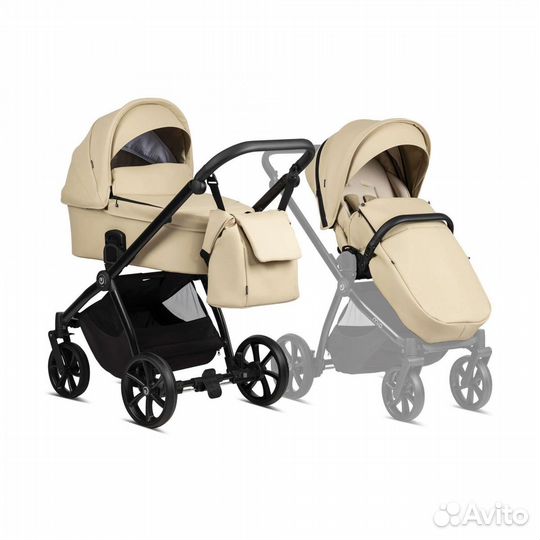 Коляска 2 в 1 эко кожа