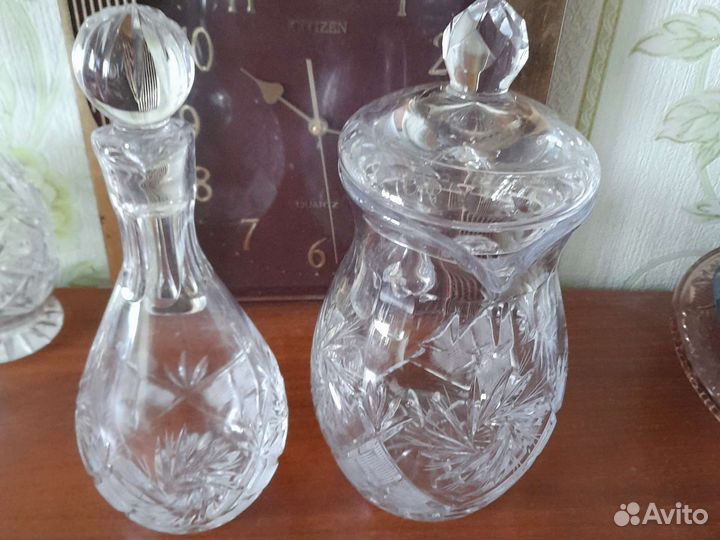 Хрустальные кувшины.70х.Винтаж