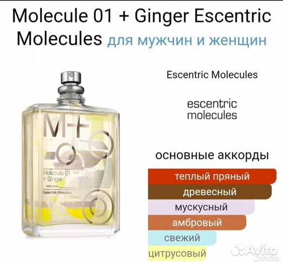 Escentric Molecules Molecule 01 + Ginger 8,5 ml