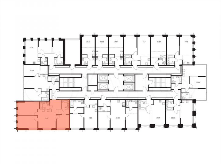 3-к. квартира, 79 м², 26/32 эт.