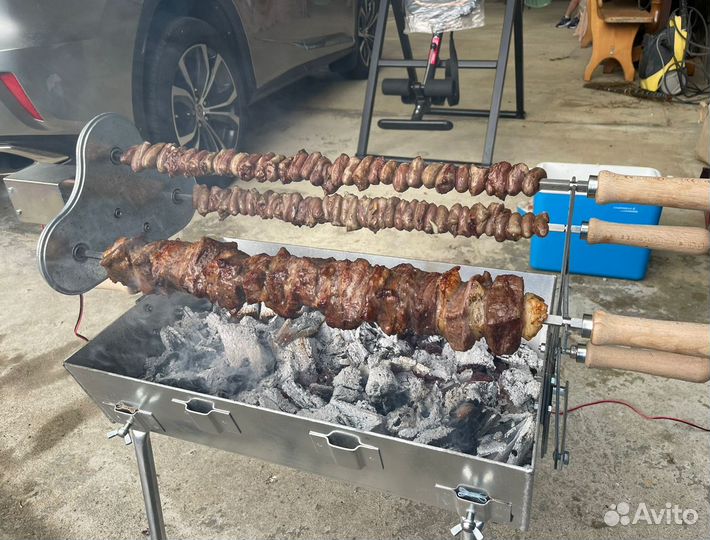 Мангал автоматический угольный