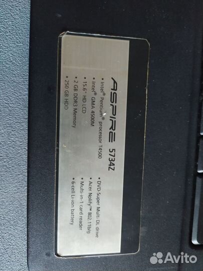 Ноутбук Acer aspire 5734z