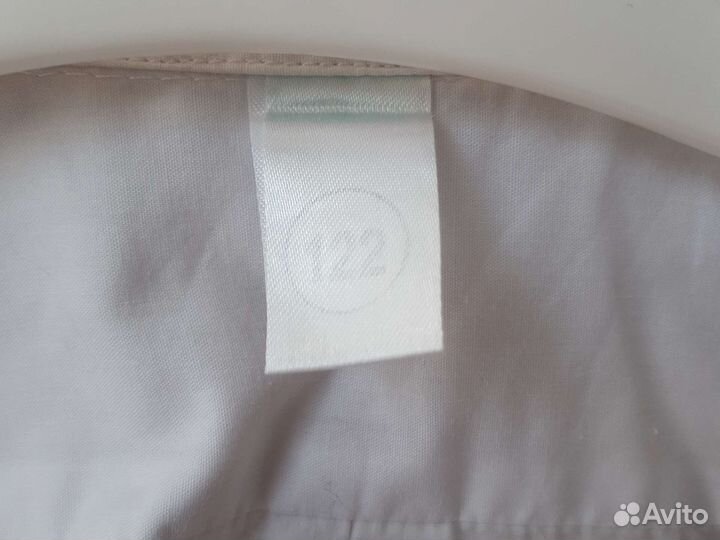 Рубашка белая на мальчика 122