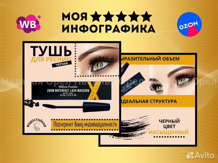 Инфографика/Дизайн карточек товаров WB, Ozon