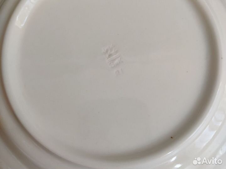 Блюдо и тарелка Зик Конаково СССР Сервиз Земляника