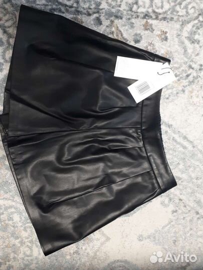 Шорты экокожа