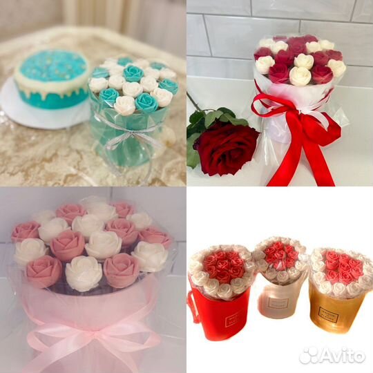 Сладкий букет из шоколадных роз