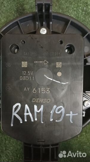 Моторчик отопителя dodge RAM V 2019+ мотор печки