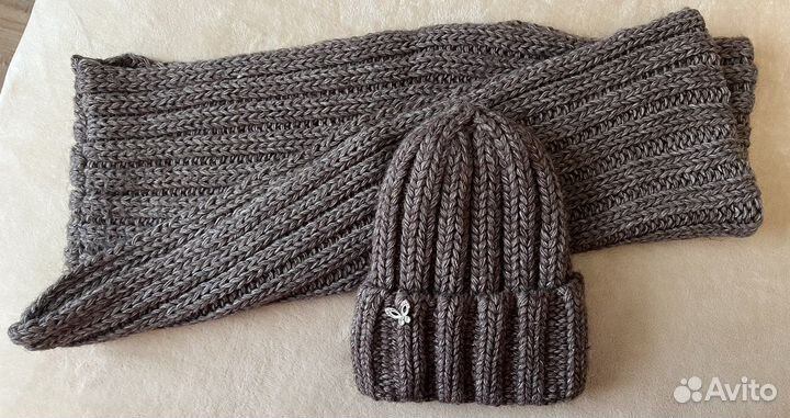 Комплект шапка и снуд женский