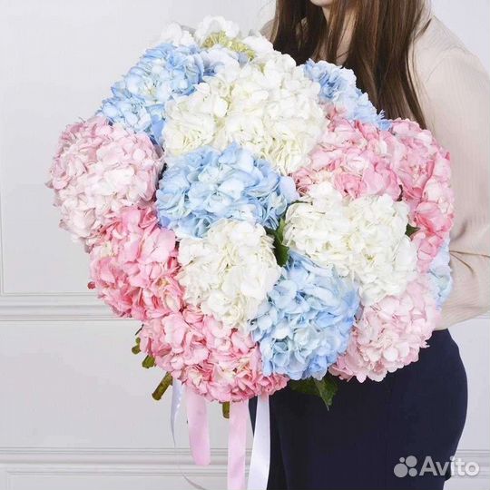 Букет цветы гортензии с доставкой 11, 21, 31 41 шт