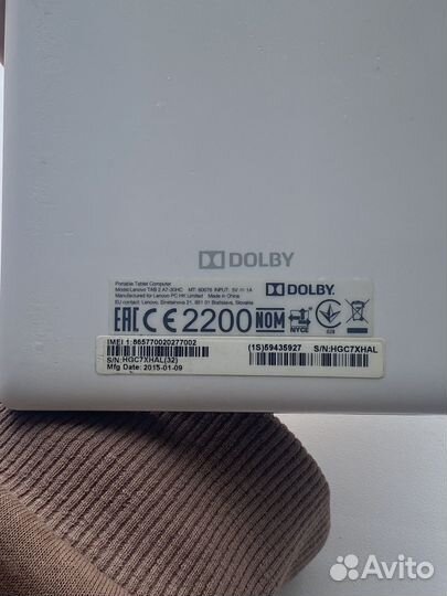 Планшет Lenovo tab 2 a7-30hc