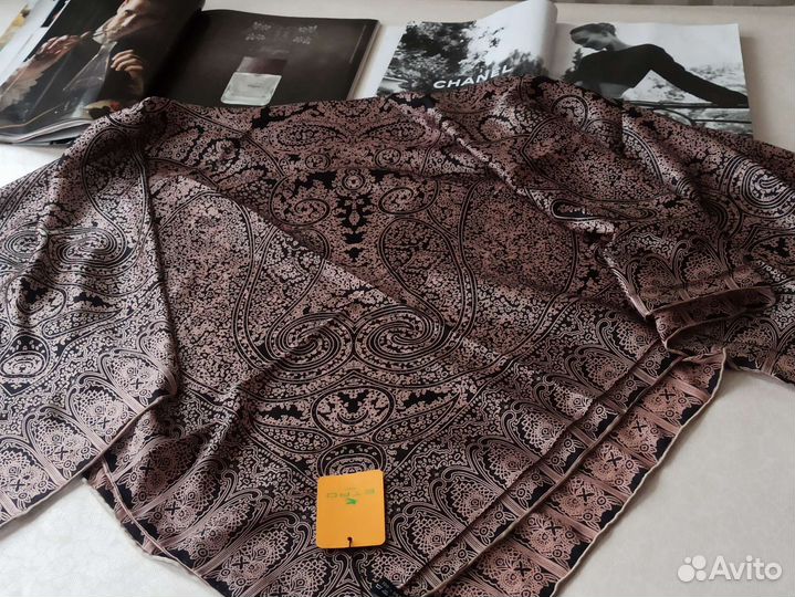 Платок Шаль etro ручной шов шелк
