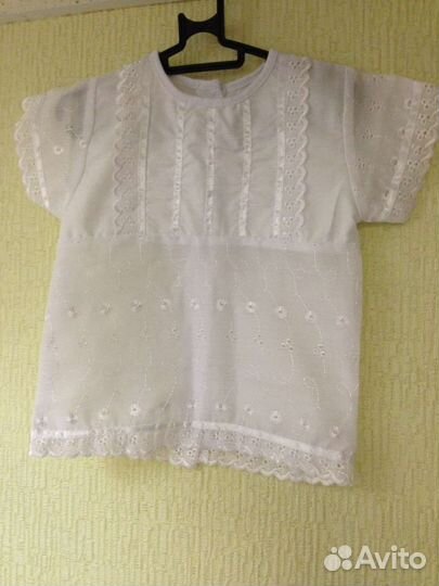 Крестильный набор хб на рост 56 см