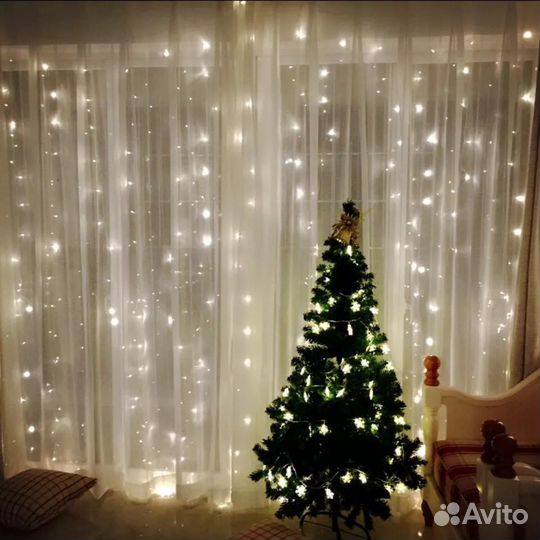 Гирлянда 3м Х 3м светодиодная