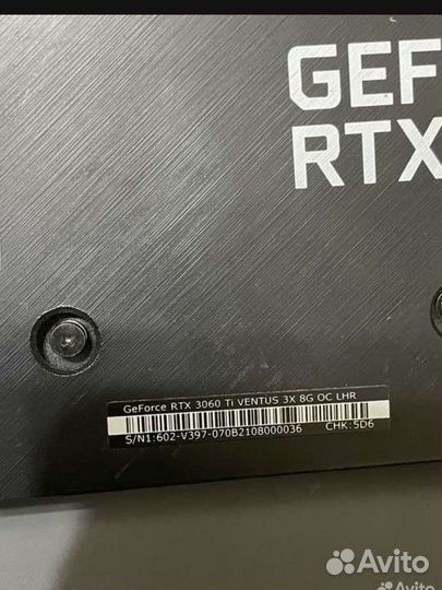 Видеокарта rtx 3060ti