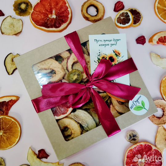 Сушеные фрукты без сахара 