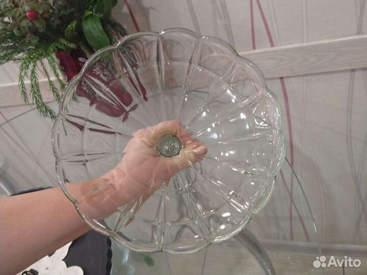 Ваза для фруктов на ножке СССР