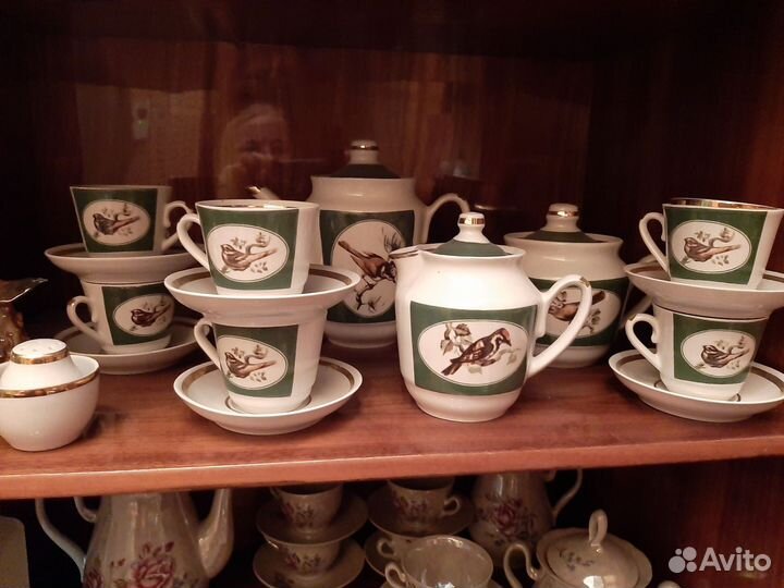 Кофейный сервиз, хрусталь