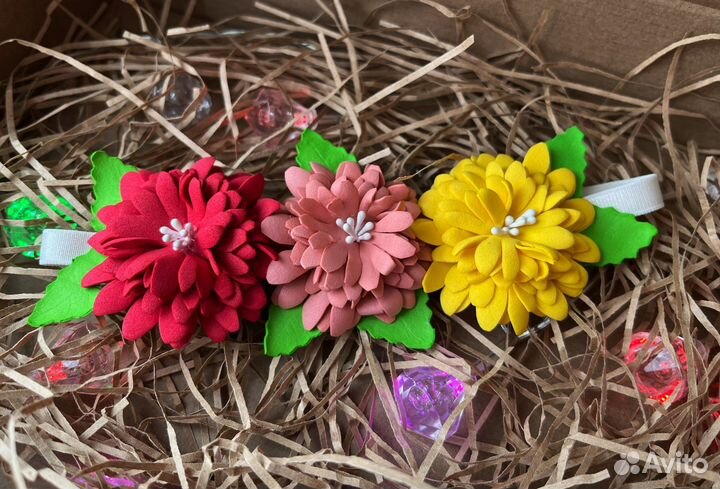 Резинки, заколки, ободки и повязки ручной работы